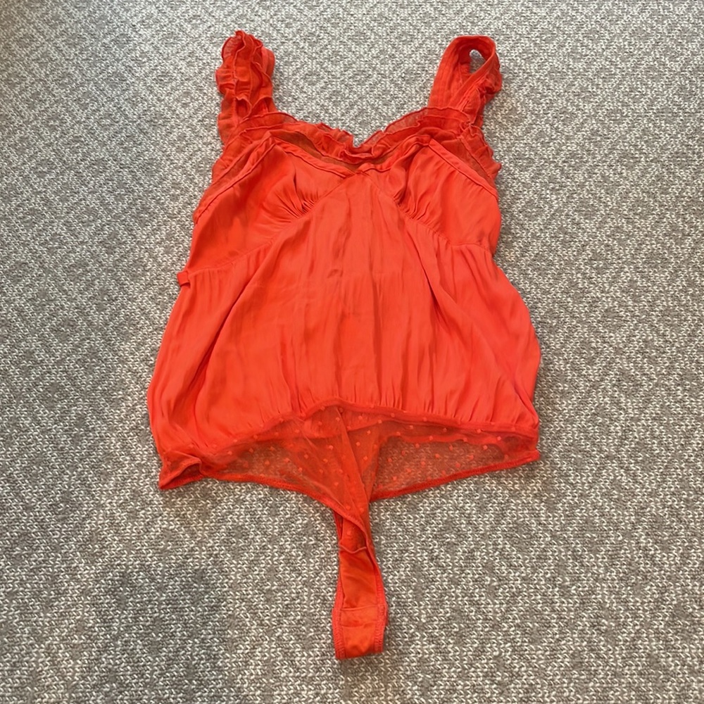 NWT Intimately Free People orange bodysuit